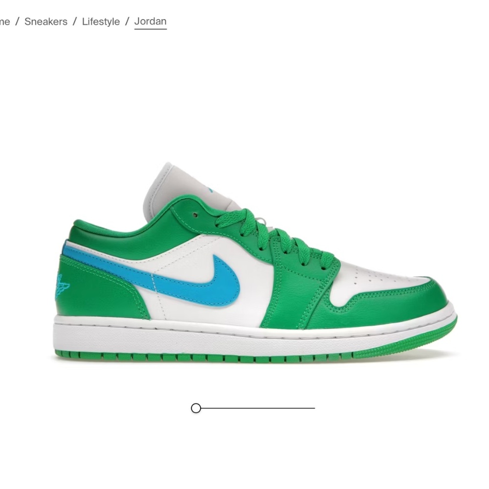 Jordan Women's Sneakers Green and Blue